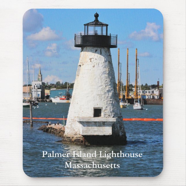Palmer Island Lighthouse, Massachusetts Mousepad (Front)