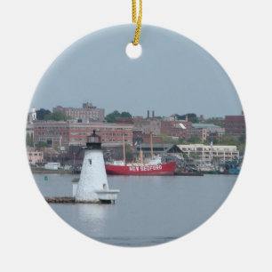 Palmer Island, New Bedford Harbour Ceramic Tree Decoration