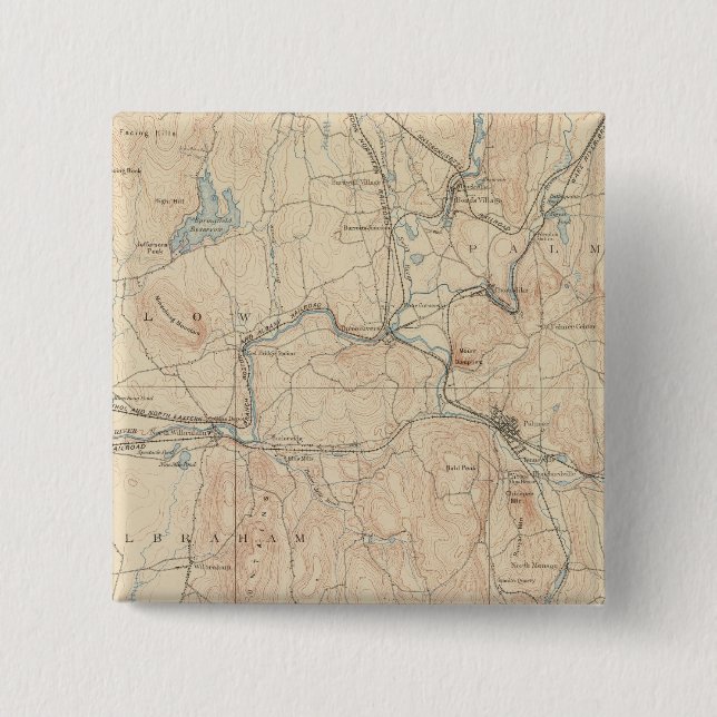 Palmer, Massachusetts 15 Cm Square Badge (Front)