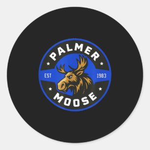 Palmer Moose Hockey 2025 Classic Round Sticker