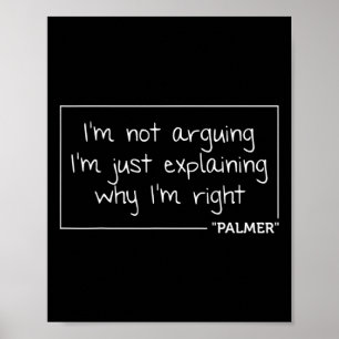 Palmer Quote Funny Birthday Personalised Name Gift Poster