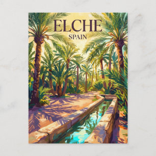 Palmeral of Elche Spain Postcard