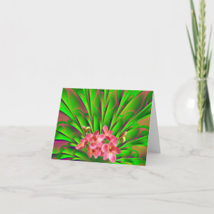 Palmesque Orchid Note Card