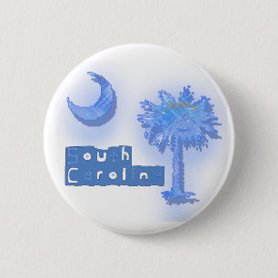 palmetto south carolina 6 cm round badge