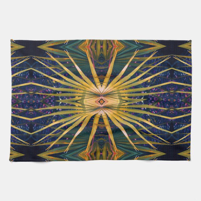 Palmetto Sunburst Tea Towel (Horizontal)