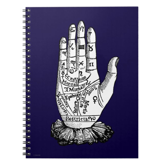 Palmistry Chart, 1885 Notebook (Front)