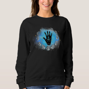 Palmistry Reader Design Astrological Moon Phases N Sweatshirt