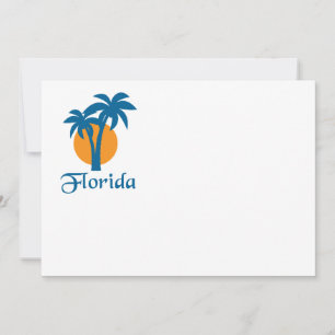 Palms and orange sun