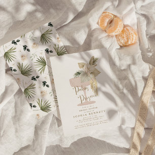 Palms and Prosecco Bridal Shower Invitation