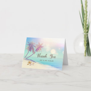 Palms Beach Seashells  Thank You Card