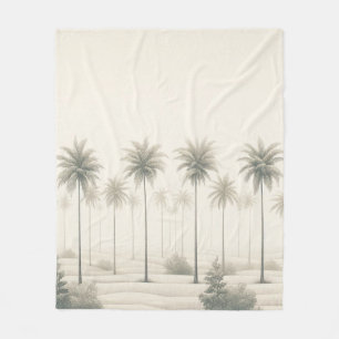 Palms in Miami Fleece Blanket