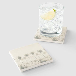Palms in Miami Stone Coaster