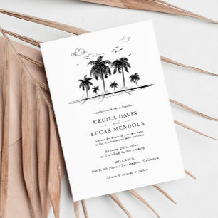 Palms Wedding Invitation