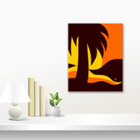 Palmtree In Sunset Silhouette