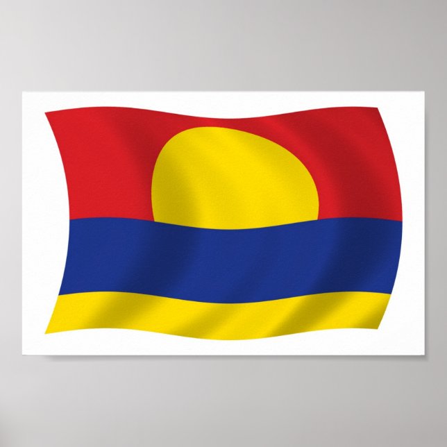Palmyra Atoll Flag Poster Print (Front)