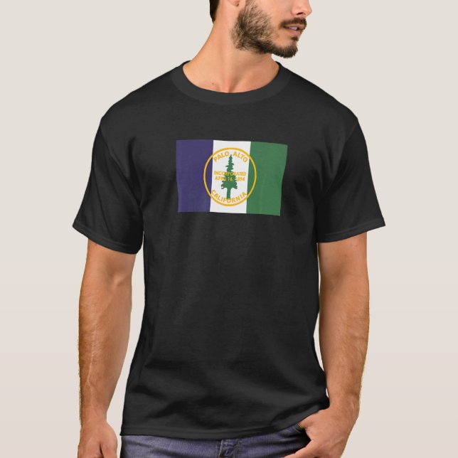 Palo Alto California Flag   T-Shirt (Front)