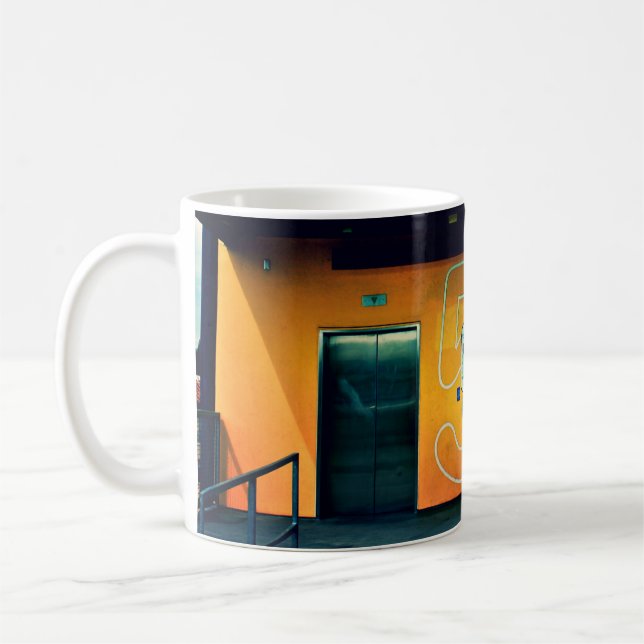 Palo Alto Rooftop Elevator Coffee Mug (Left)