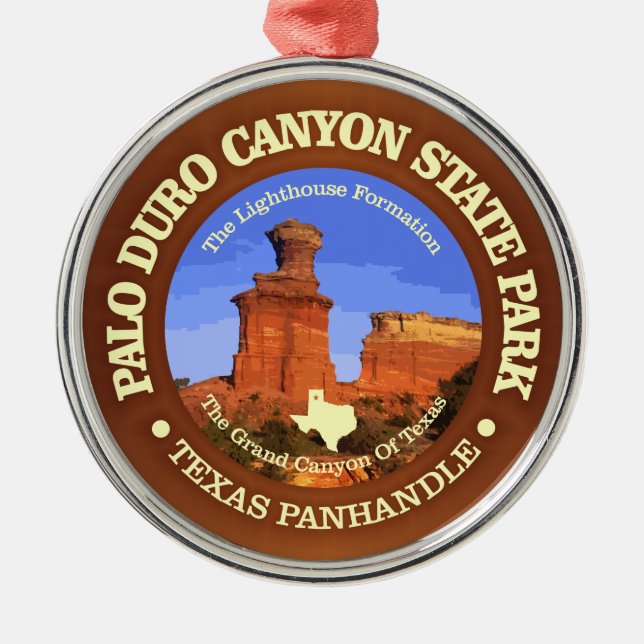 Palo Duro Canyon SP Metal Tree Decoration (Front)