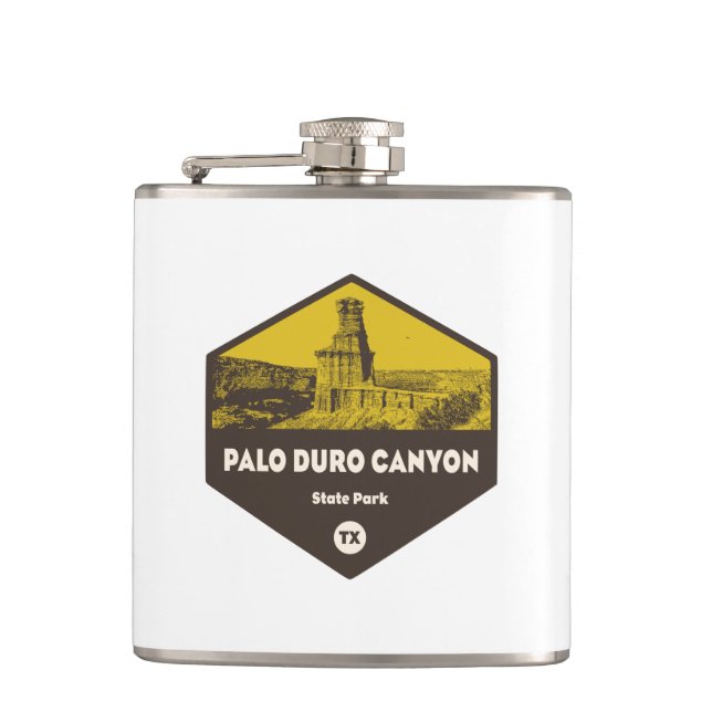 Palo Duro Canyon State Park Texas Hip Flask (Front)