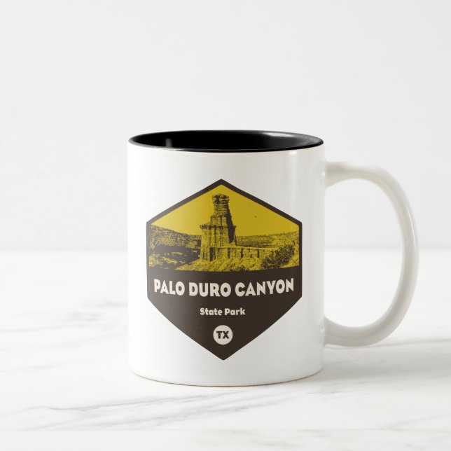 Palo Duro Canyon State Park Texas Two-Tone Coffee Mug (Right)