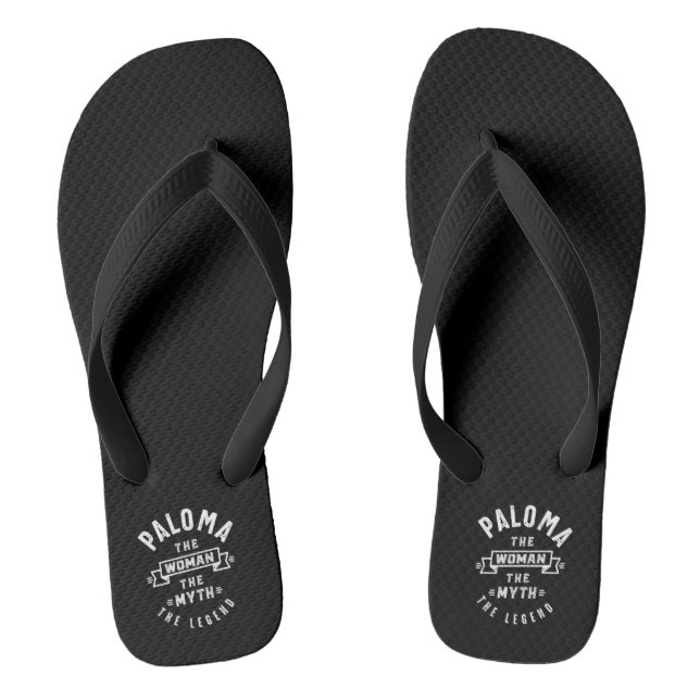 Paloma Personalised Name Birthday Gift Jandals (Footbed)