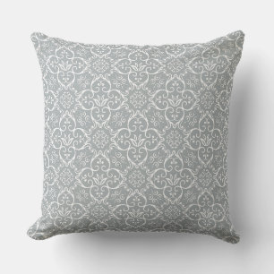 Paloma & White Damask Pillow