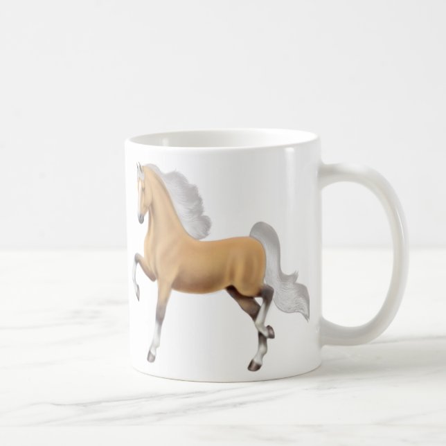 Palomino American Saddlebred Horse Mug (Right)