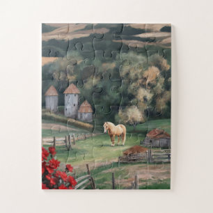 Palomino Horse,Horse Lover Jigsaw Puzzle