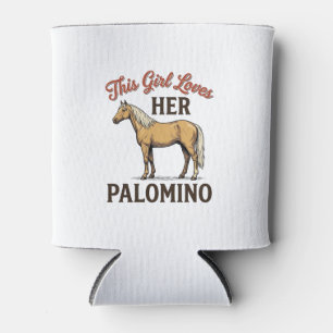 Palomino Horse Lover Vintage Engraving T-Shirt_1 Can Cooler