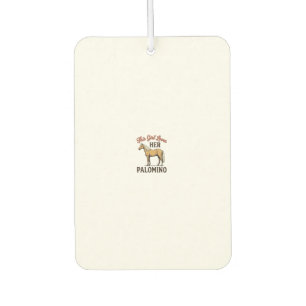 Palomino Horse Lover Vintage Engraving T-Shirt_1 Car Air Freshener