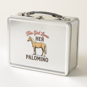 Palomino Horse Lover Vintage Engraving T-Shirt_1 Metal Lunch Box