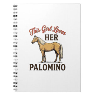 Palomino Horse Lover Vintage Engraving T-Shirt_1 Notebook