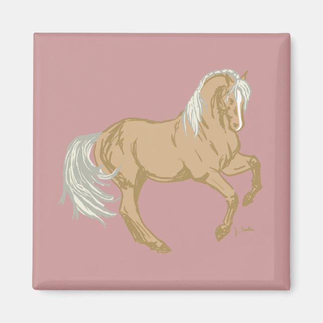 Palomino Horse Magnet (Front)