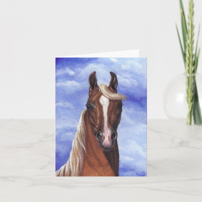 PALOMINO HORSE Note Card (Front)