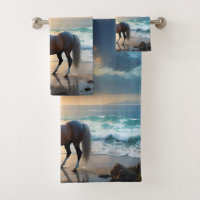 Palomino Horse On The Beach, 