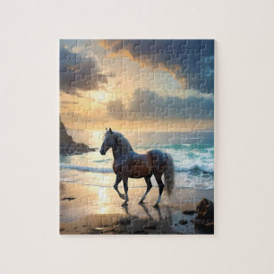 Palomino Horse On The Beach, Jigsaw Puzzle