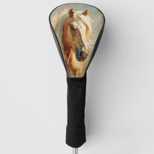 Palomino Horse Portrait Golf Head Cover