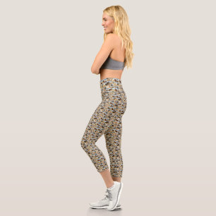 Palomino Horses Photo Collage, Capri Leggings