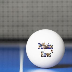 Palomino Horses Picture Logo, Ping Pong Ball