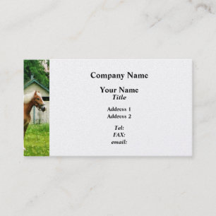 Palomino in Pasture - Platinum Finish Business Card