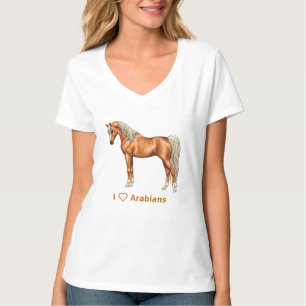 Palomino Light Chestnut Egyptian Arabian Horse T-Shirt