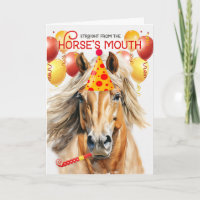 Palomino Paint Horse Funny Birthday