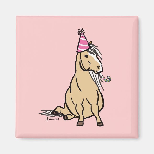 Palomino Party Pony Magnet (Front)