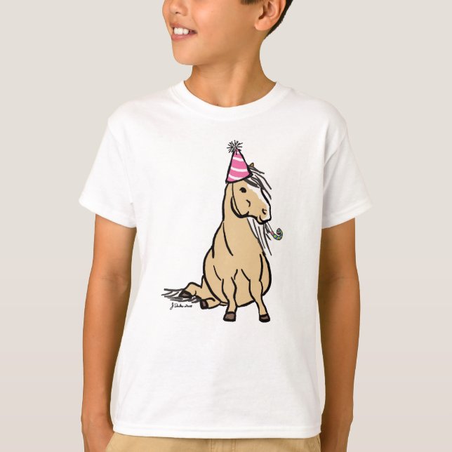 Palomino Party Pony T-Shirt (Front)