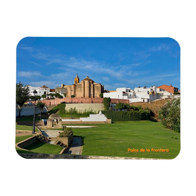 Palos de la Frontera in Spain, travel Magnet (Horizontal)