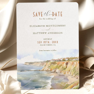 Palos Verdes CA Save the Date Invitation