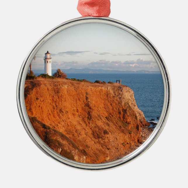 Palos Verdes Lighthouse Metal Tree Decoration (Front)