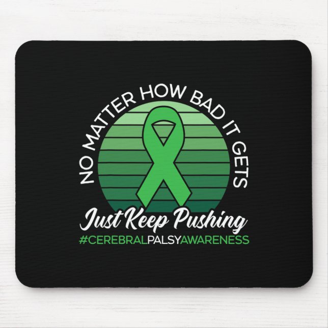 Palsy Awareness Alzheimerheimer Brain  Mouse Pad (Front)