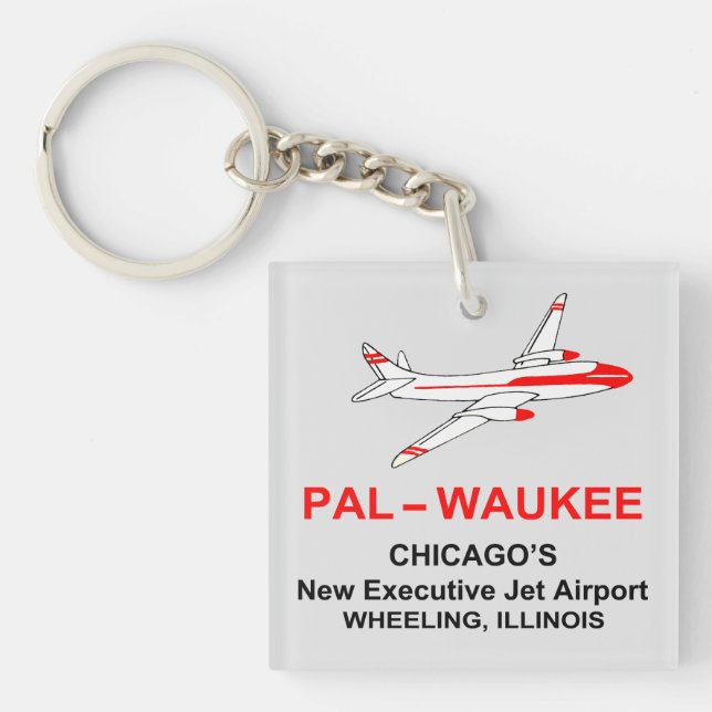 Palwaukee Airport, Wheeling, Illinois Key Ring (Front)
