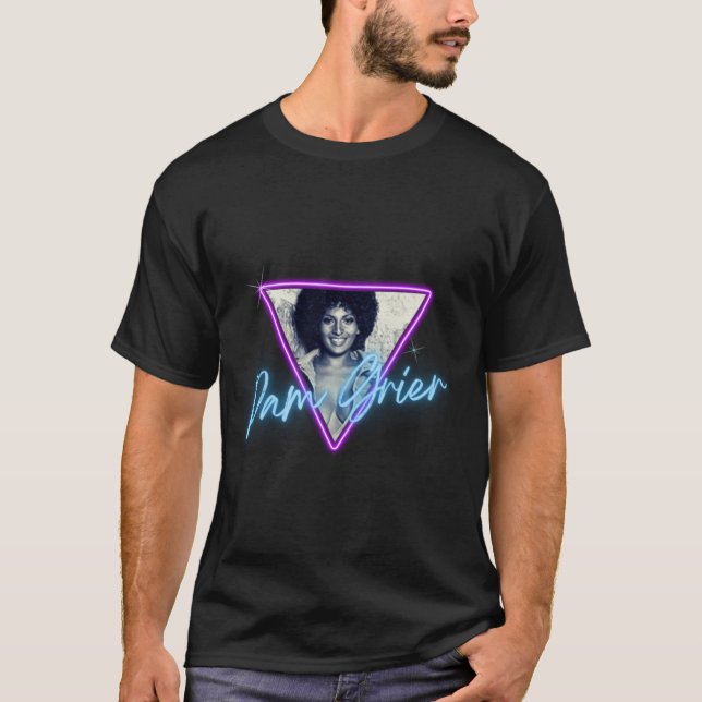 Pam Grier  Retro Blaxploitation T-Shirt (Front)